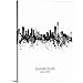 CANVAS ON DEMAND Johannesburg South Africa Skyline Canvas Wall Art Print by Michael Tompsett, Home Decor, Black and White Artwork, 36