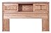 Forest Designs 64W x 42H x 12D Traditional Oak Queen Bookcase Headboard, King, Antique Alder
