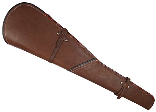 Historical Emporium Men's Western Plain Leather Rifle Scabbard Sorrel Brown