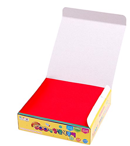 500 Count Origami Paper, 30 Vivid Colors, Different Colors on Either Side, 6" Square Sheets for Arts and Crafts by Tenby Living