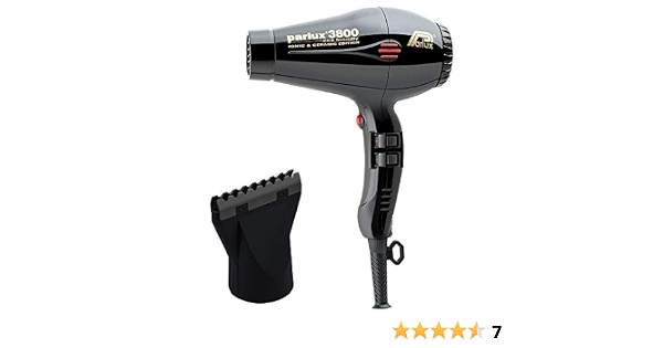 Parlux 3800 - Secador de pelo de cerámica y iónico, color negro : Belleza y  Cuidado Personal - Amazon.com