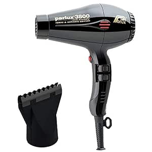 Amazon.com: Parlux 3800 - Secador de pelo de cerámica y iónico, color negro  : Belleza y Cuidado Personal