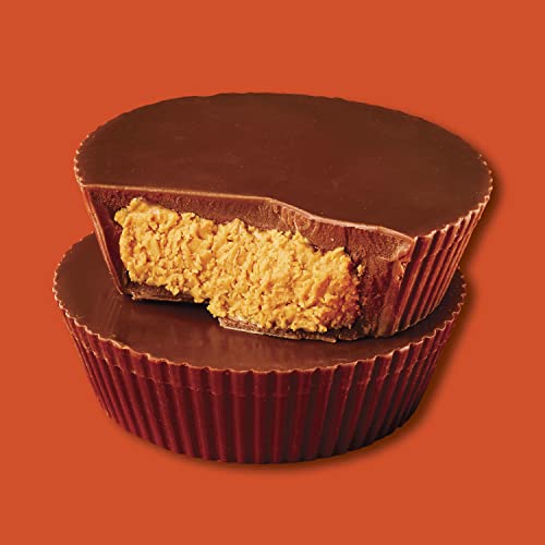REESE'S Milk Chocolate HalfPound Peanut Butter Cups, Candy Pack, 16 oz