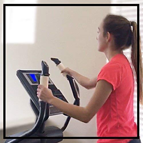 Sweat Grips for the use on Gym Equipment Comfortable Soft Grips with a Silicone Backing for Slip Resistance Natural Chamois w/ Hook & Loop Closure Machine Washable