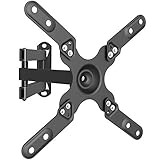 WALI TV Wall Mount Articulating LCD Monitor Full Motion 14 inch Extension Arm for Most 13 to 39 inch LED TV Flat Screen VESA up to 200 by 200mm (1339LM), Black