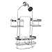 Zenna Home Modern and Durable Chrome Shower Caddy, Hanging Bathroom Organizer with 4 Expandable Baskets and Built-in Hooks, Rust-Resistant, Fits Over Handheld Shower Head