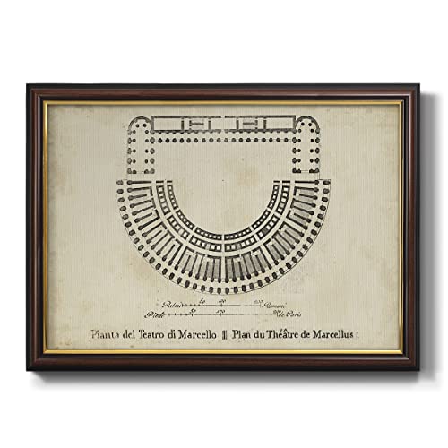 Renditions Gallery Wall Decor Black Walnut Framed Artwork Roman Marcellus Plan…