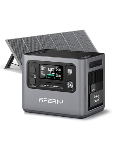AFERIY 2800W2048Wh Solargenerator mit 400W Solarpanel, Erweiterbar 10240Wh