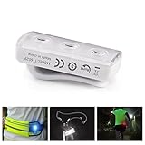 ROCONTRIP Safety Light, Clip On Rechargeable LED Running Light for Runners, Bike, Dogs or Joggers, High Visibility Sports Strobe Light (White)