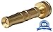 Heavy Duty Garden Hose Twist Nozzle, Proven Classic Design, Solid Brass Adjustable Power Sprayer That's Built to Last, Best for: Car Wash,Watering Flowers,Lawn, Organic Gardens, Expanding Hose