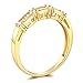 14k Yellow OR White Gold SOLID Wedding Engagement Ring and Wedding Band 2 Piece Set