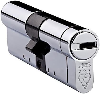 Avocet ABS Polished Chrome 45/40 High Security Euro Cylinder - TS007 3 Star