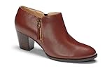 Vionic Women's Bootie Taber Boots Orthaheel Technology Leather (Toffee, 9)