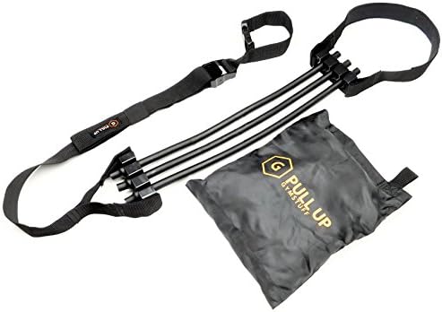 GYMSTUFF PULL UP Assist Bands, Portable Chin Up Straps, Heavy Duty Home Gym with Carry Bag