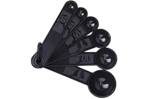 1 Set of 5/6Pcs Reusable Plastic Measuring Spoons Measuring Spoon Reusable Plastic Teaspoon Tablespoon Utensil Kitchen Tool f