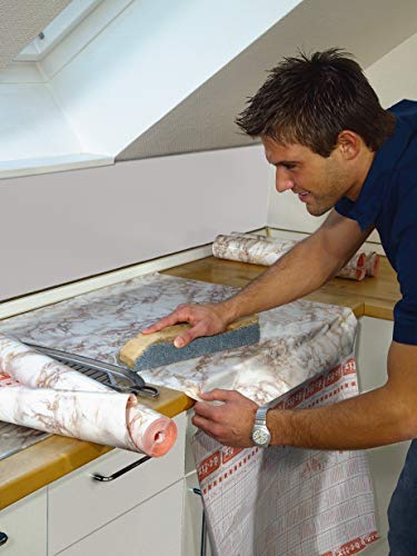 d-c-fix Self-Adhesive Film, Cortes Brown Marble, 26" x 78" Roll, 346-8032