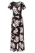 Zattcas Women Elegant Velvet Long Dresses Evening Party Maxi Dress BO S Black Orange