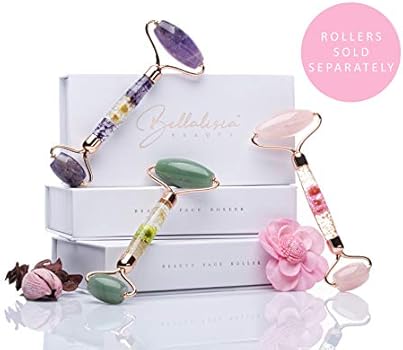 Bellalisia Ametyst wałek do masażu twarzy, naturalny ...