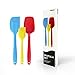 Asrisuk Silicone Spatula Set -3-piece BPA Free and FDA Approved 1 Large Spatula - 1 Small Spatula -1 Silicone Spoon ,Heat Resistant Ergonomic Easy-to-Clean Seamless One-Piece Design
