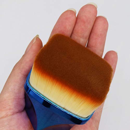 Luckycivia 3D High Density Square Makeup Brush, Professional Body Makeup Kabuki Brush, 3D Flat Foundation Brush for Liquid Foundation Powder Cream Lotion Contour - Thumbnail 5