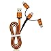 Blueidea® 3 in 1 Micro USB Cable Type C Cable (3.3ft), High Speed Charging Cable Data Cable For iPhone & Android Smartphone, Tablet, New Apple Macbook, Lumia 950XL, OnePlus 2, Samsung, etc. (Orange)