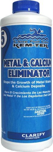 Kem-Tek 338-6 Metal & Calcium Eliminator Pool and Spa Chemicals, 1 Quart (Discontinued by Manufacturer)