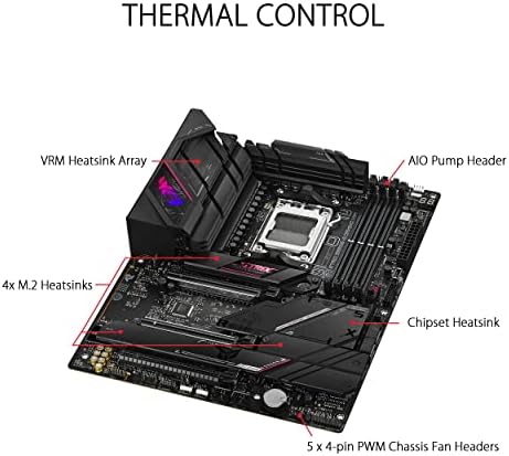 ROG Strix B650E-E Gaming WiFi AM5 (LGA1718) Ryzen 7000 Gaming-Motherboard (16 + 2 Leistungsstufen, DDR5, 4X M.2 Steckplätze, PCIe® 5.0, WiFi 6E, 2,5G LAN, USB 3.2 Gen 2x2 Type-C® Rear I/O Port,