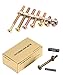 Baby Bed Crib Screws Assortment Hardware Replacement Kit, M6 x20mm/ M6 x30mm/ M6x40mm/ 50mm/ 60mm/ 70mm/ 80mm Hex Drive Socket Cap Screws Barrel Nuts for Beds Headboards Chairs Furniture