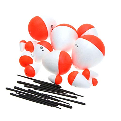 YSHTAN Angelposen Angelzubehör Pose 10 Stück/Set Profi 2g-60g Angelfloats mit Sticks Meeresangeln Zubehör – Bild 4