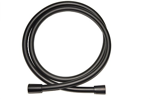 59 Inch Handheld Soft Shower Hose Head, Black Shower Hose
