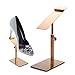 Nipole Modern Stainless Steel Adjustable Shoes Display Stands Rack in Shopping Mall (Brushed Rose Gold)