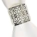 CB Accessories Napkin Ring Set of 24 Laser Cut Foil Paper for Table Decoration, Dinner Parties, Weddings, Special Events and Catering Services (Silver)