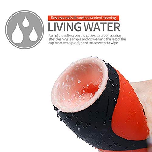 Multi-Speed Waterproof Rotating Massager Medical Silicone for Male Enhancement Training Couple Toys Silicone Adults Toys, Men Deep Throat, Oral Cup, Sucking Endless Pleasure