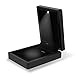 J.Rosée Pendant Organizer Black LED Jewelry Box Valentine's Day Romantic Gifts Case for Necklace and Earring Rubber Paint