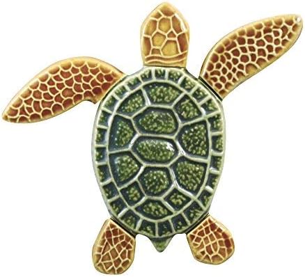 Turtle Pool Accent Tile - Multi (Right Flipper Up)