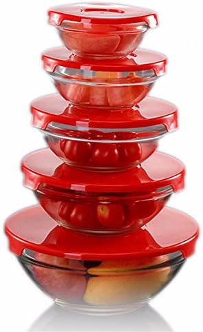 lzzfw Round glass Bento Box/Lunch Box, Microwave Bento Lunch Boxes For Kids Adults,Reusable,Lunch Container