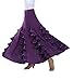 CISMRAK Ballroom Dancing waltz Dance Salsa Tango Swing Skirt For Women Purple
