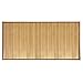 mDesign Water-Resistant Bamboo Floor Mat for Bathroom - Pack of 2, Large, Natural