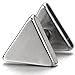 Unisex Stainless Steel Plain Triangle Screw Stud Earrings for Man and Women, 2pcs