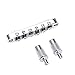 Musiclily Pro Tune-O-Matic Bridge Roller Saddles Set for Les Paul LP SG Electric Guitar, Chrome