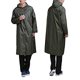 Rain Poncho for Men,C.A.Z Large Reusable Thicken Raincoat Rain Poncho for Adults