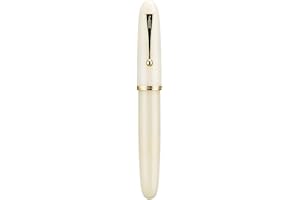 LANXIVI Jinhao 9019 Fountain Pen Dadao Series Ivory White #8 Heartbeat Fine Nib Large Converter Smooth Writing Instrument