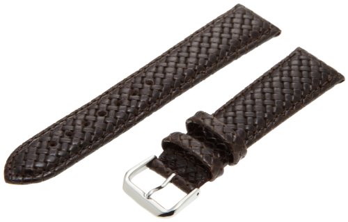Hadley-Roma Men's 20mm Leather Watch Strap, Color:Brown (Model: MSM843RB-200)