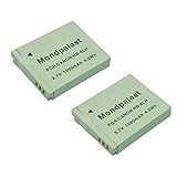 Mondpalast Replacement Battery x 2 Li-ion type NB-6LH NB6LH 1060mAh for Canon SX520 HS SX610 HS SX710 HS SX700 HS SX600 HS S120 S90 S95 SX500 IS SX510 HS SX510HS SD1300