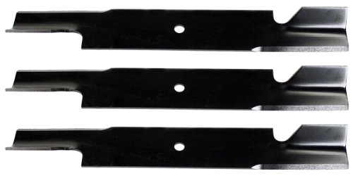 USA Mower Blades U111113BP (3) Extra High-Lift for Scag A48111 481708 481712 48304 A48304 482879 Length 21in. Width 3in. Thickness .200in. Center Hole 5/8in. 61in. Deck