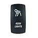 STVMotorsports 5 Pin Laser LED Light Rock Lights Toggle Rocker Switch 20A 12V On-Off SPST Waterproof (Green)