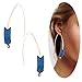 Threader Drop Earring Arrow Dangle Hoops Retro Unique Ear Crawler Earrings Climber Long Ear Line Jewelry Blue Tone
