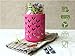JarJackets Silicone Mason Jar Sleeve - Fits 32oz (1 quart) REGULAR or WIDE-Mouth Jars … (1, Sangria)