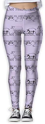 WE Yoga Cock Pigs Cattle Funny 3D Print Womens Soft For Crossfit Pants