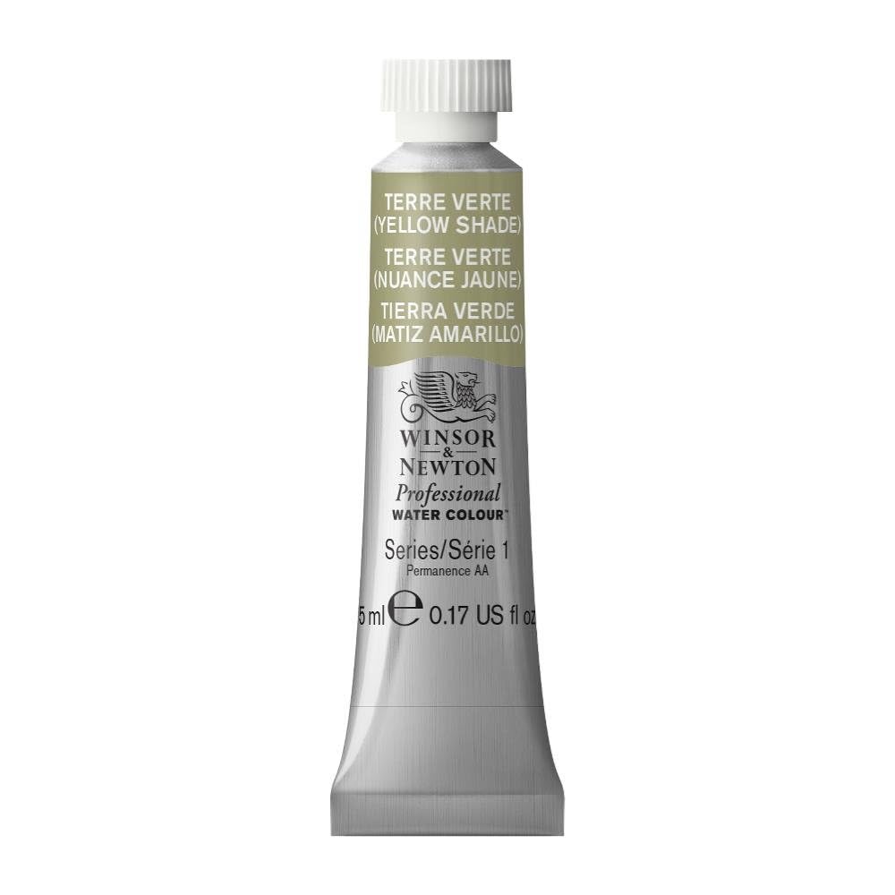 Winsor & Newton 102638 5 ml Tube Professional Water Colour, Terre Verte/Yellow Shade — image 1